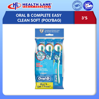 ORAL B COMPLETE EASY CLEAN SOFT B2F1 (POLYBAG)